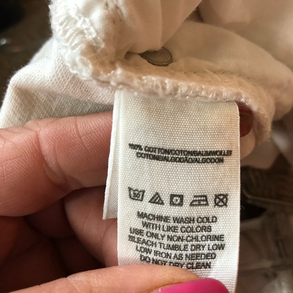 FREE PEOPLE/HIGH RISE 10.5”/BUTTON UP/JEAN SHORT - Picture 4 of 4